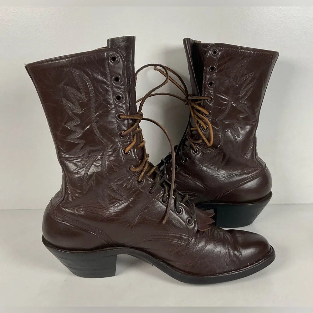 Custom Kiltie Packer Boots | Dark Brown | Men’s 9 D